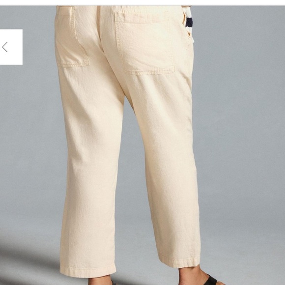 Pilcro Linen Drawstring Pants Large - Picture 5 of 14